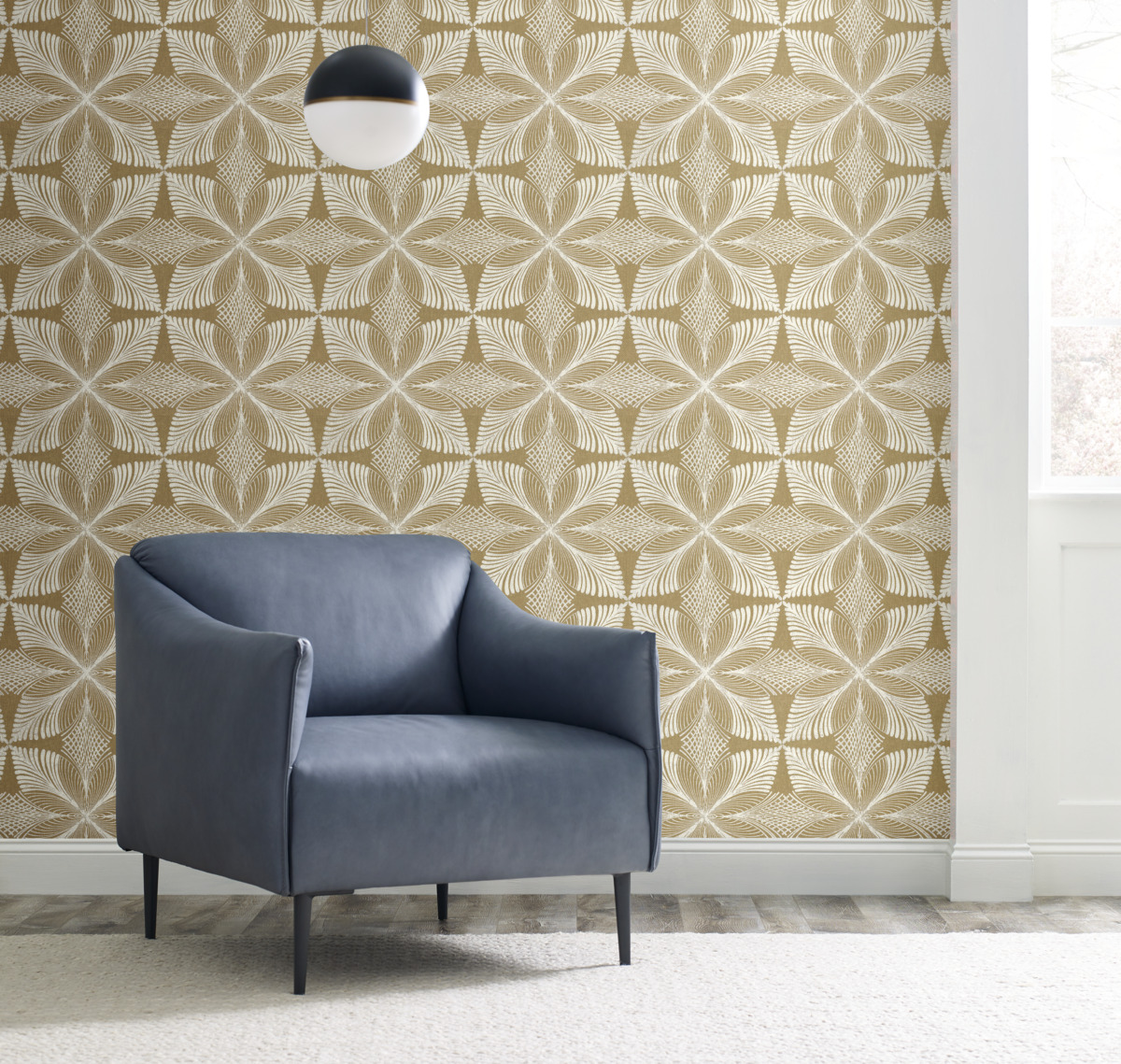 Обои Ronald Redding Handcrafted Naturals Roulettes HC7545 фото в интерьере